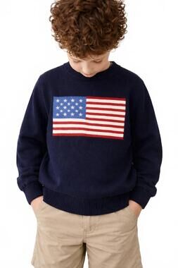 NEW ME & HENRY usa sweater in navy